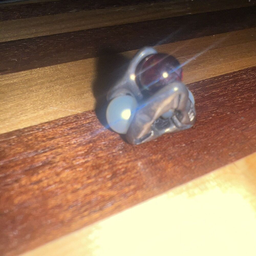 Trollbeads RARE Sterling Silver Pure Passion RETIRED Freshwater Pearls, Garnet - Picture 2 of 3